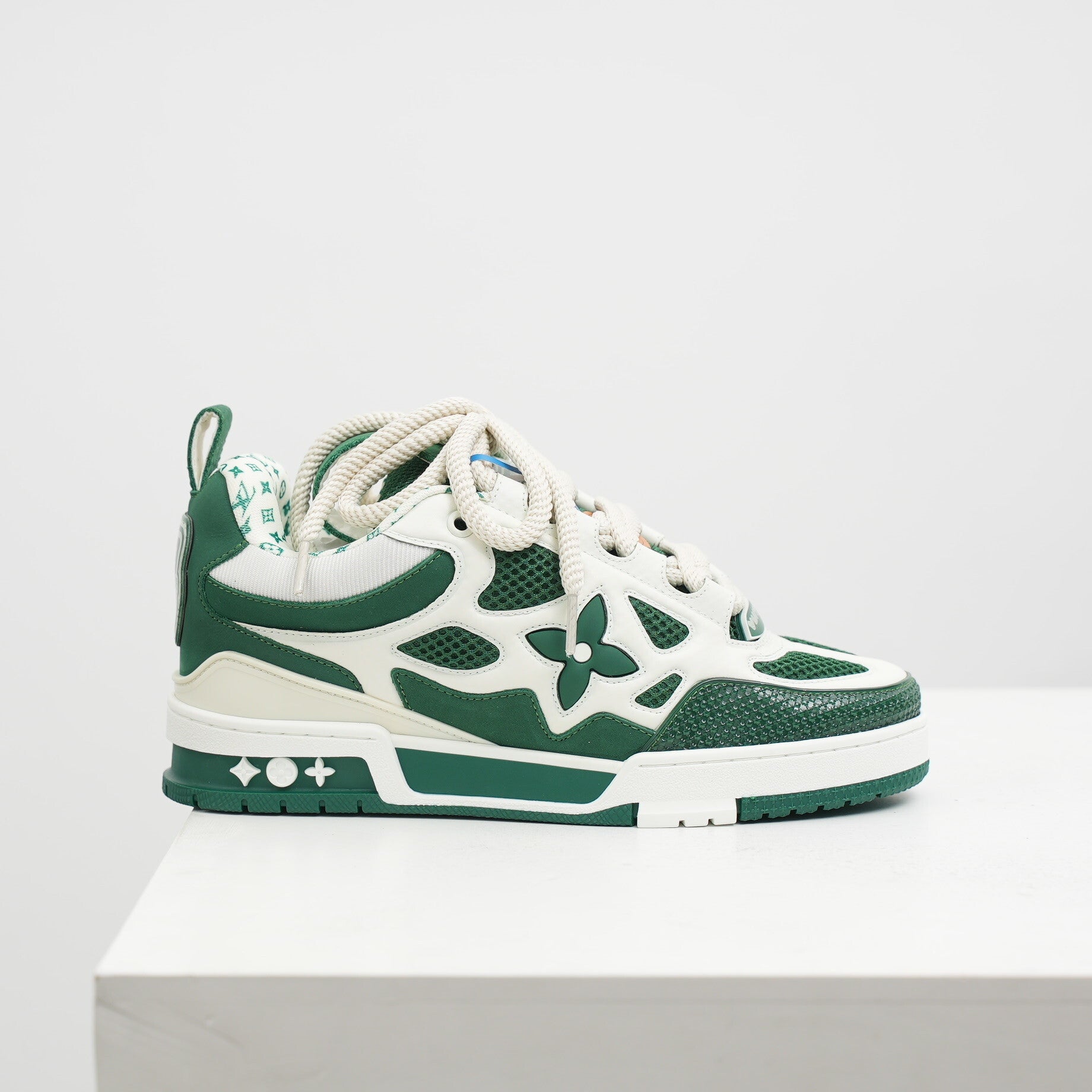 Louis Vuitton LV Skate Green White Sneakers