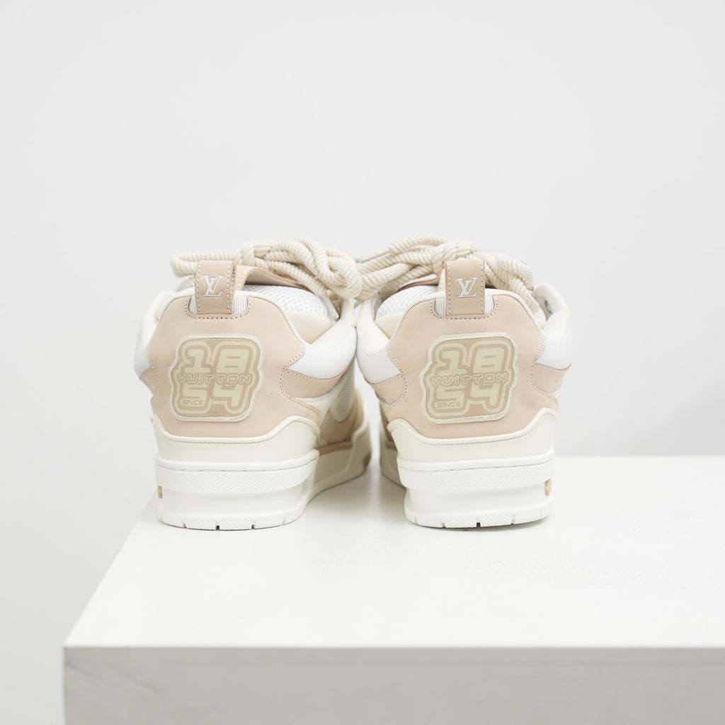 Louis Vuitton LV Skate Sneaker in Beige and White