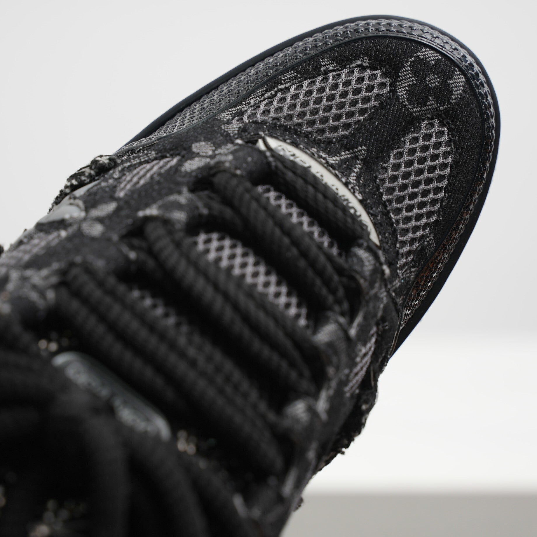 Louis Vuitton Black Skate Trainer Swarovski Monogram