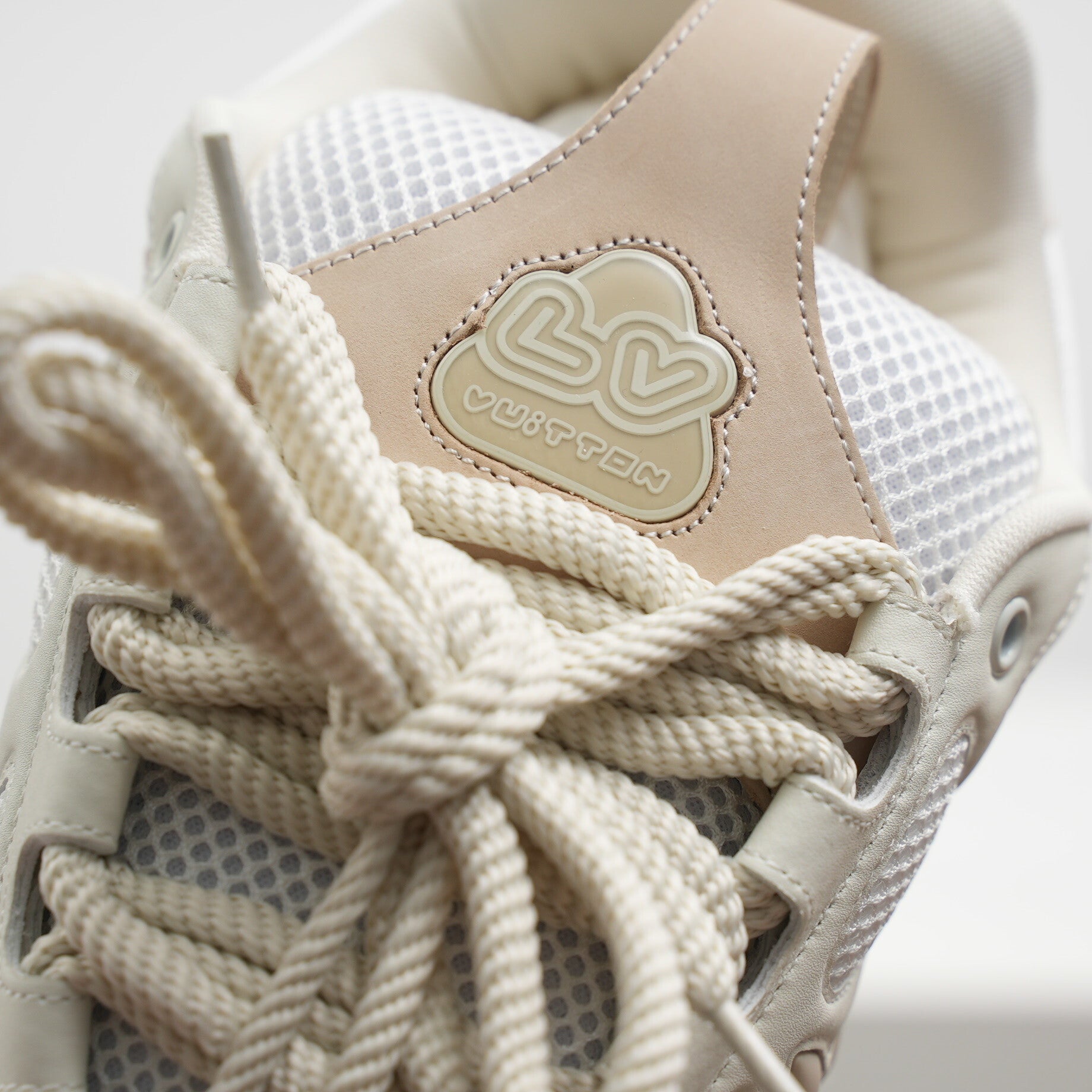 Louis Vuitton LV Skate Sneaker in Beige and White