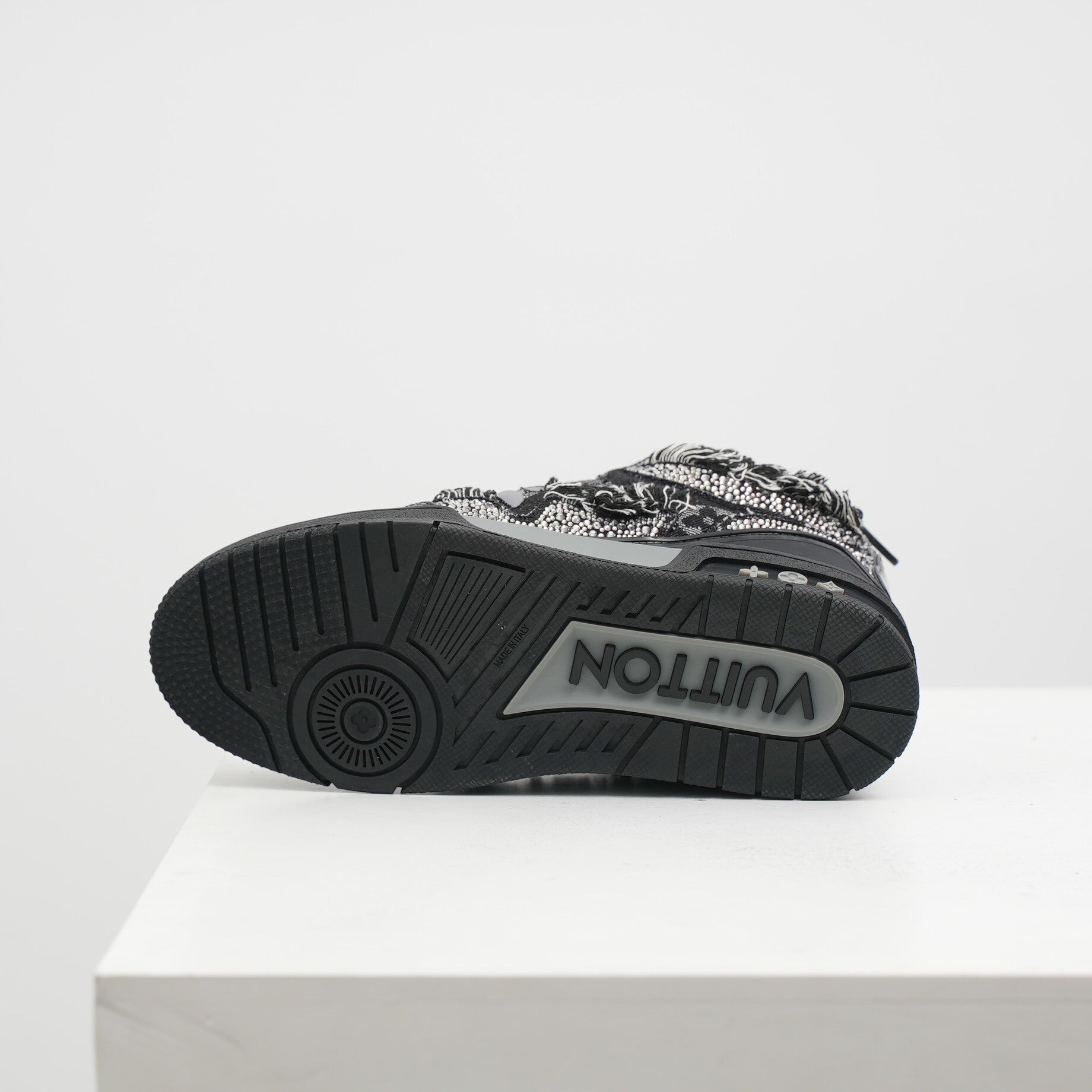 Louis Vuitton Black Skate Trainer Swarovski Monogram