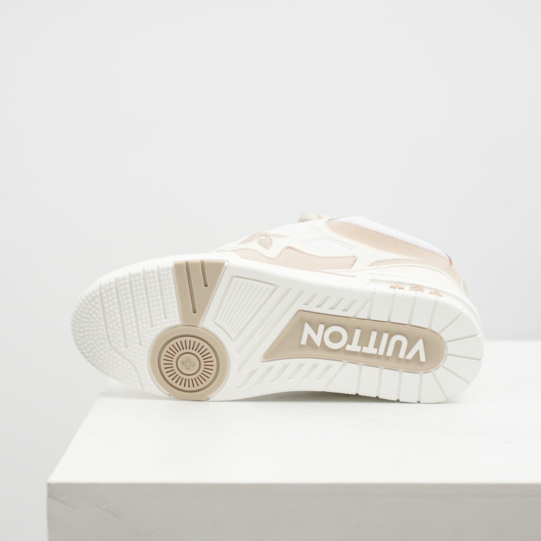 Louis Vuitton LV Skate Sneaker in Beige and White